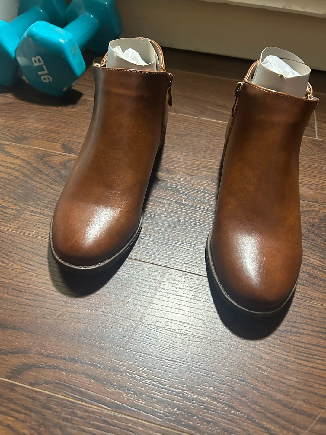 Ankle boots, black and tan, two pairs $20/each - photo 3