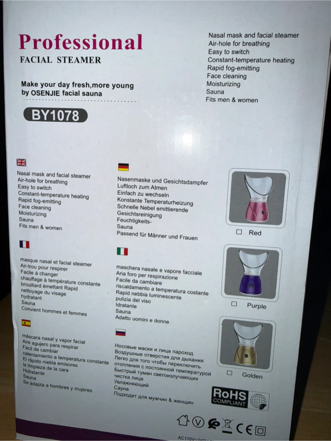 Osenjie Professional Facial Steamer BY1078 - photo 4