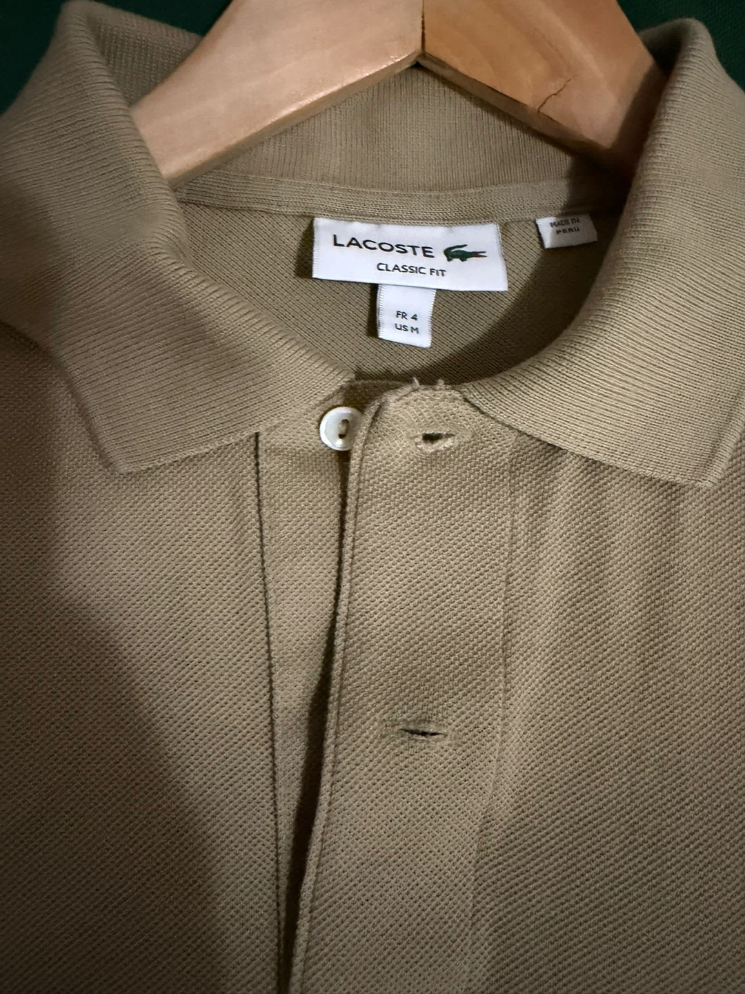 Lacoste Classic Fit Polo Shirt Beige - photo 2