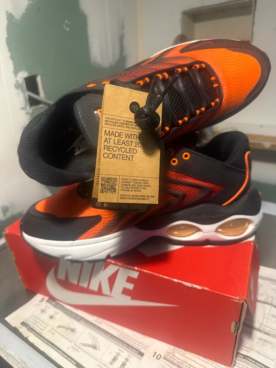 Nike Air Max TW NN Men's Running Shoes Size 10.5 Orange Black - photo 5