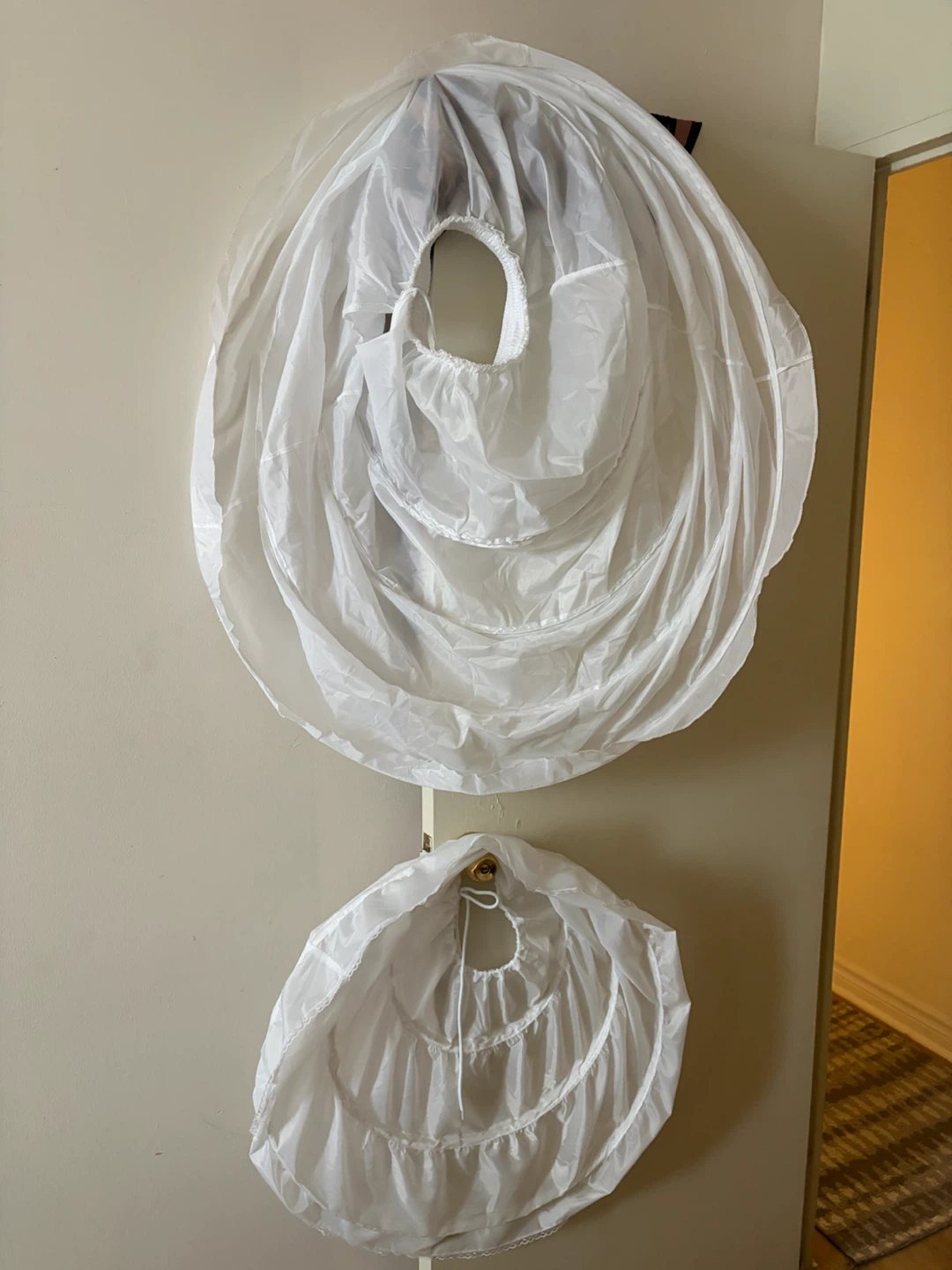 White 4-Hoop Crinoline Petticoat
