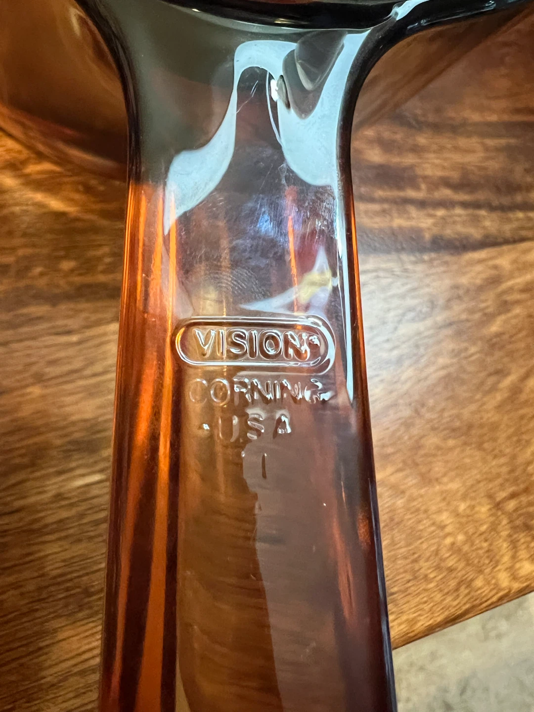 Vintage Vision Amber Glass Saucepan Set - photo 4