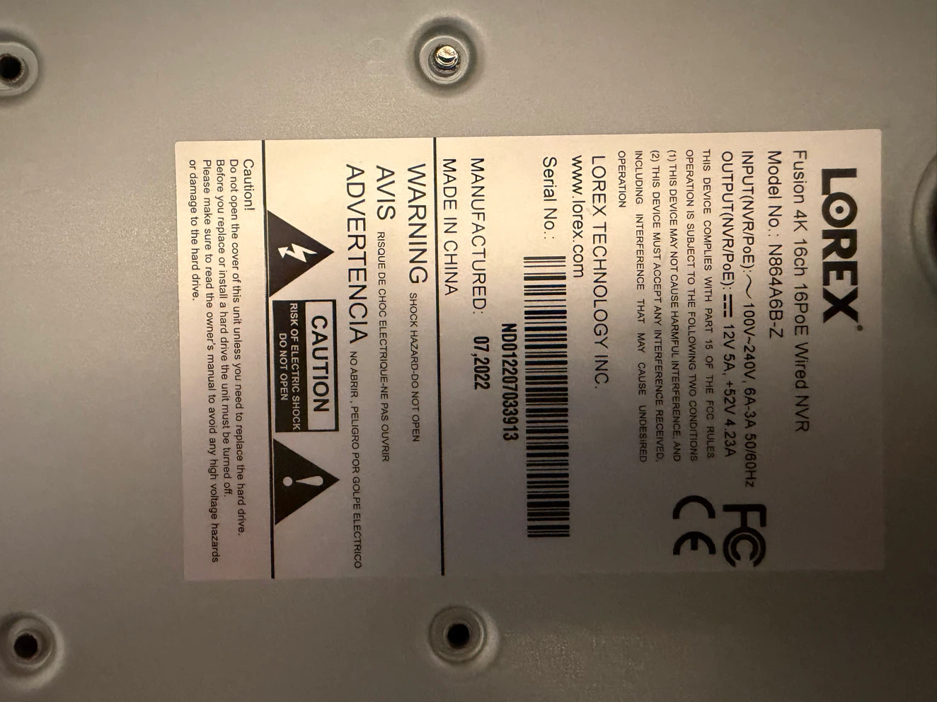 Lorex Fusion 4K 16ch 16PoE Wired NVR - photo 3