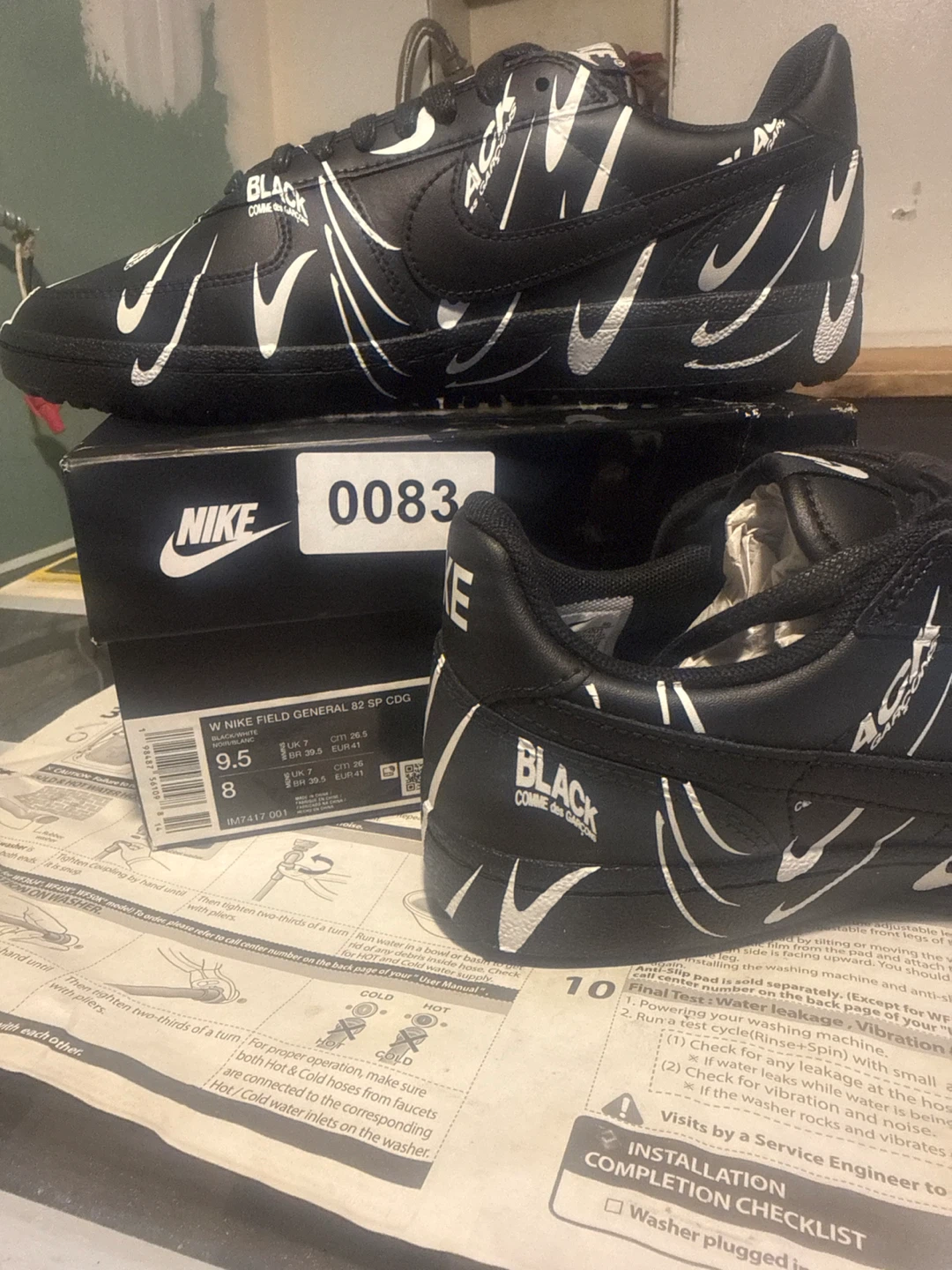 Nike x Comme des Garçons FIELD GENERAL 2 SP CDG Sneakers Black - photo 3