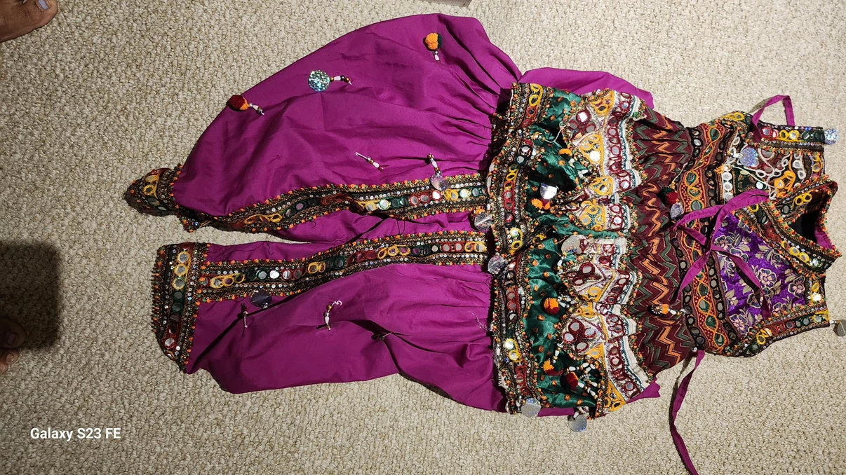 Girls Traditional Dhoti Style Outfit