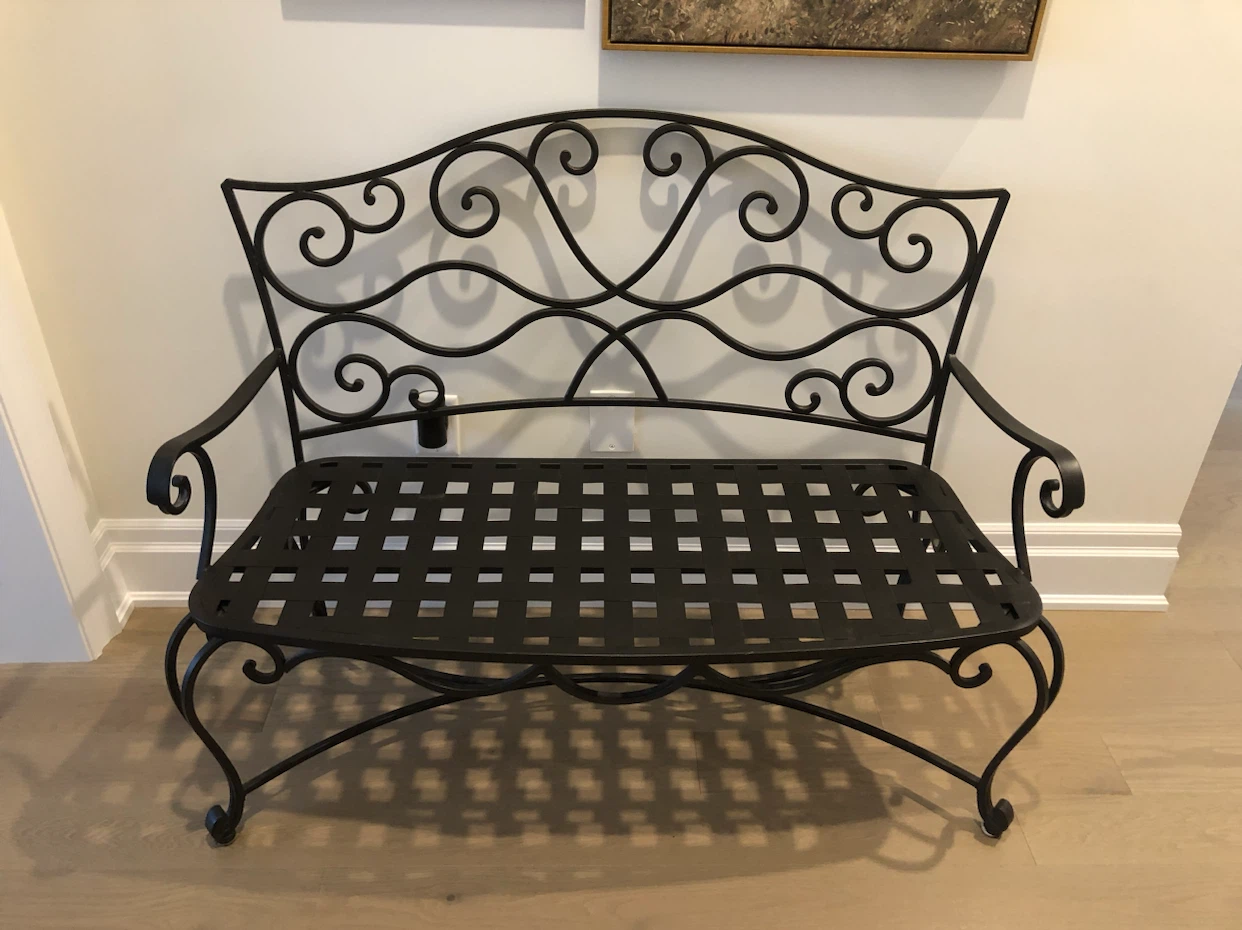 Wrought Iron bench