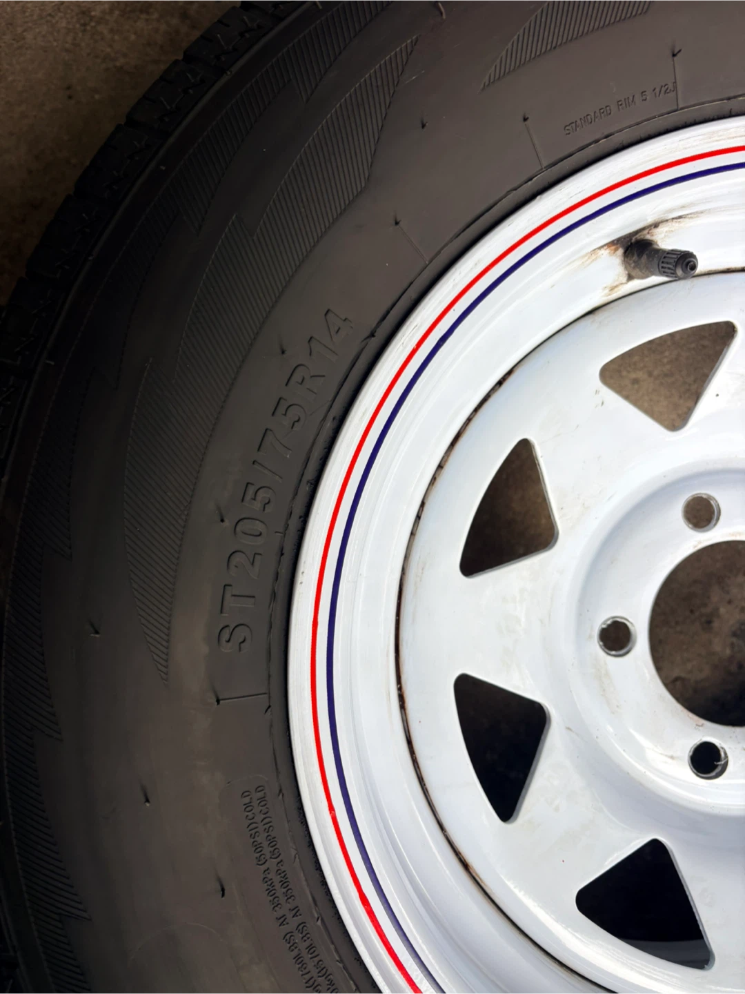 Vanity trailer tires and rims - photo 3