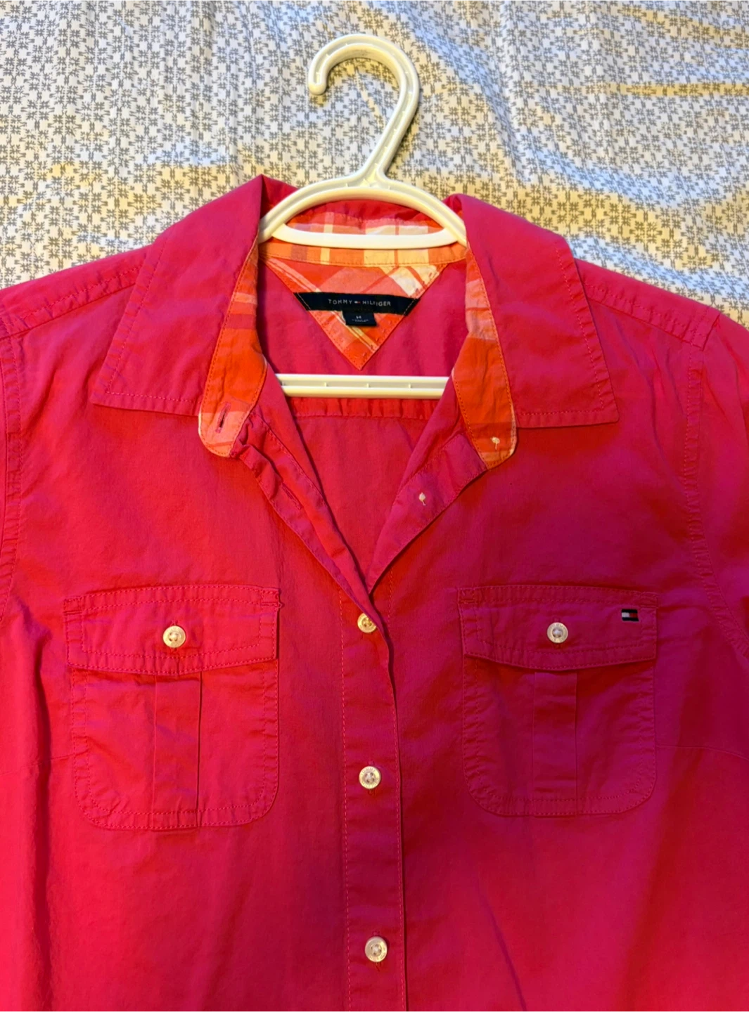 ✨✨Tommy Hilfiger pink long-sleeve button-up shirt - photo 2