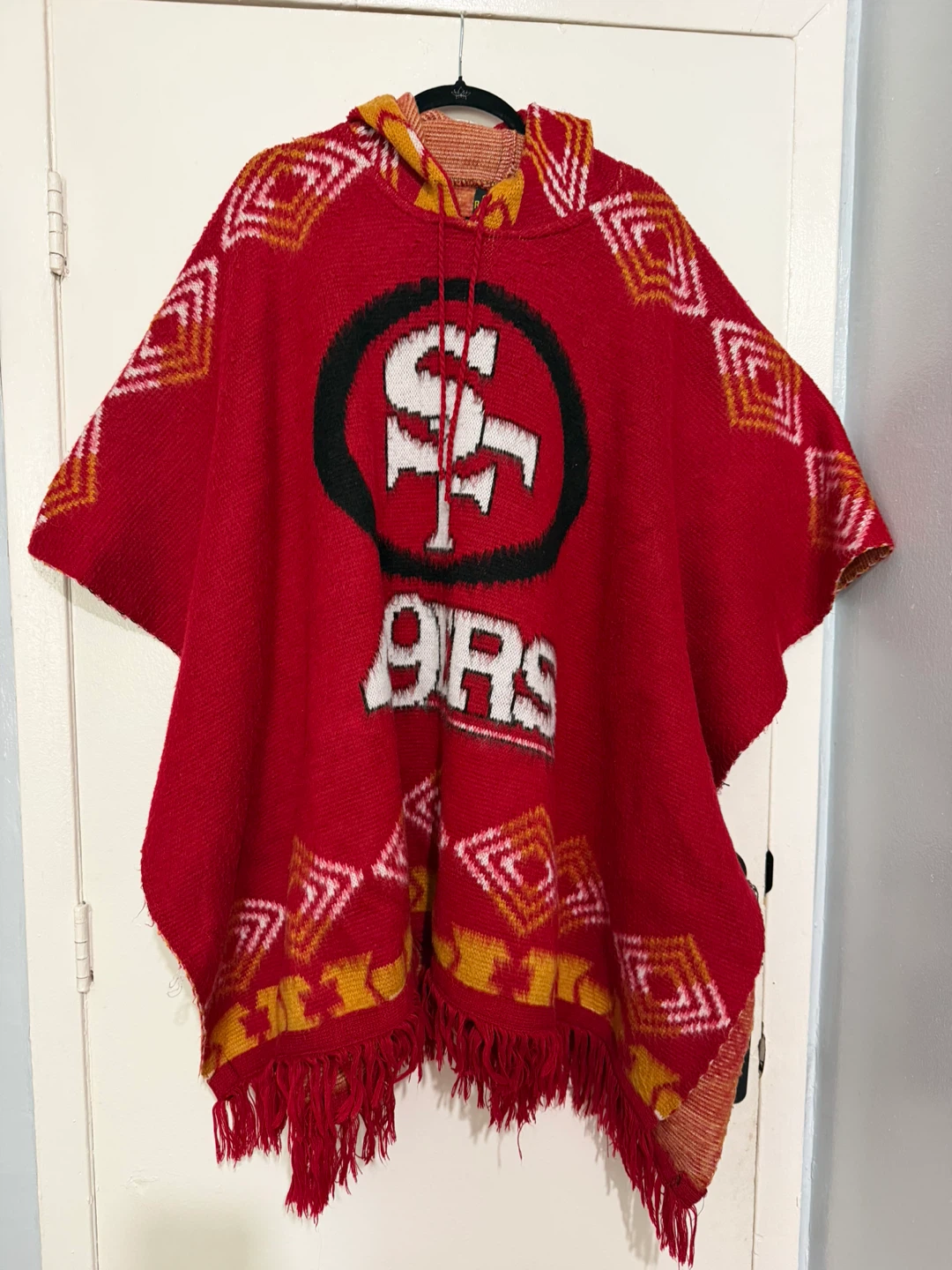San Francisco 49ers Red Poncho Hoodie