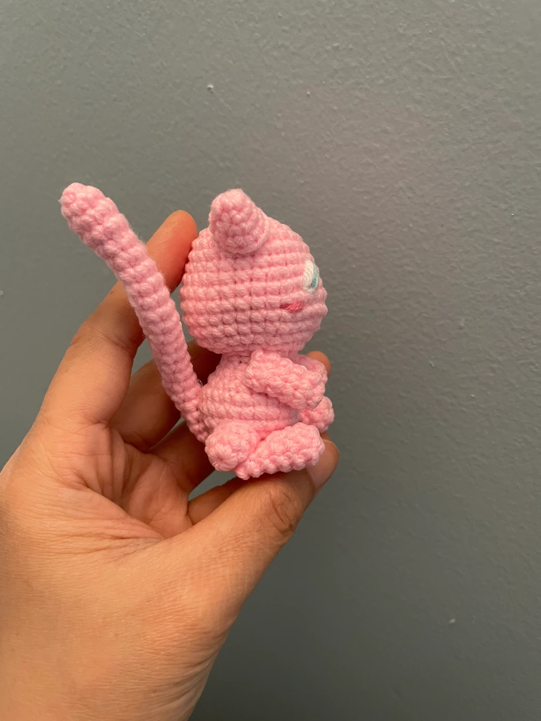 Crocheted Mew Amigurumi