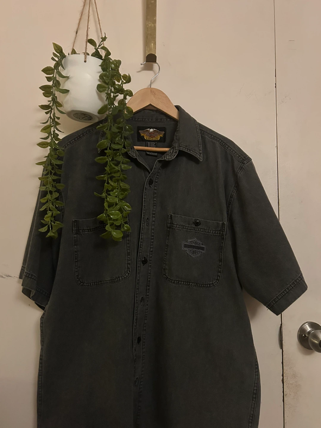 Harley-Davidson charcoal grey cotton shirt - photo 2