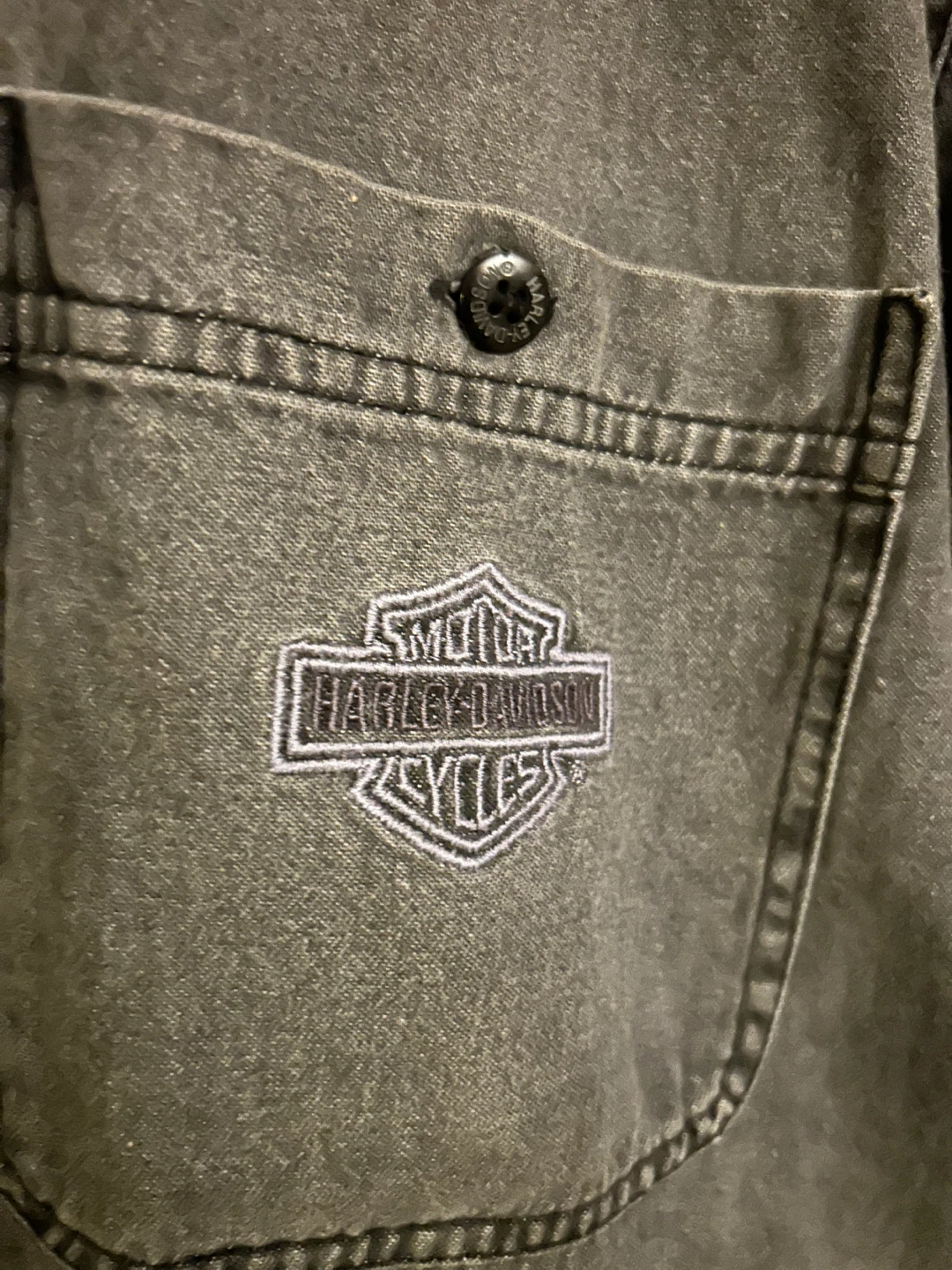 Harley-Davidson charcoal grey cotton shirt - photo 3