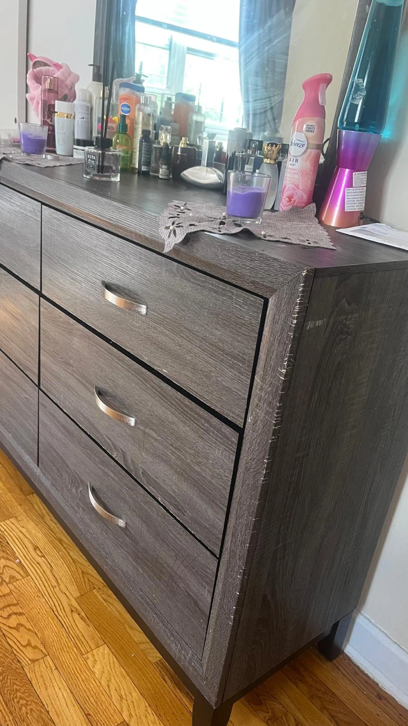 6-Drawer Dresser with Mirror - photo 2