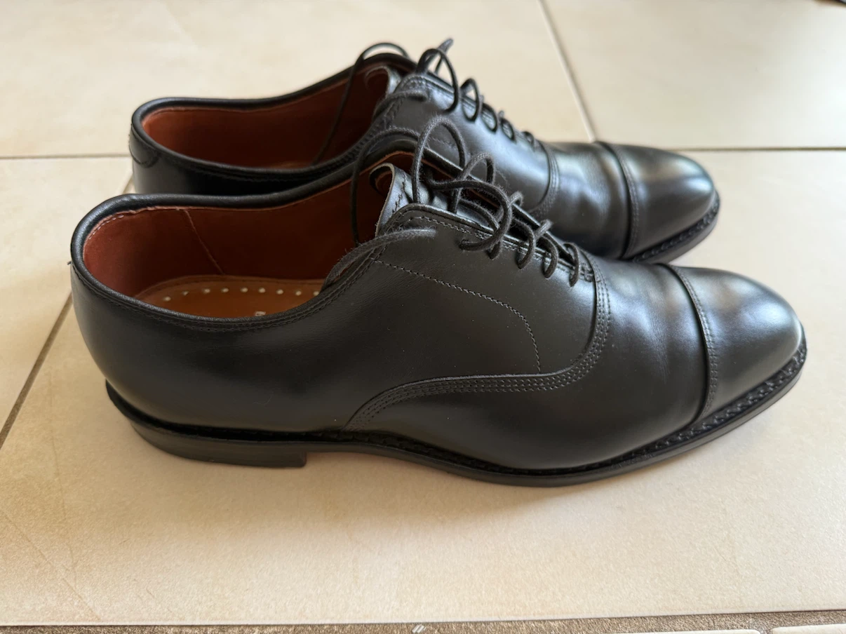 Allen Edmonds Park Avenue Black Cap Toe Oxford Dress Shoes - photo 2