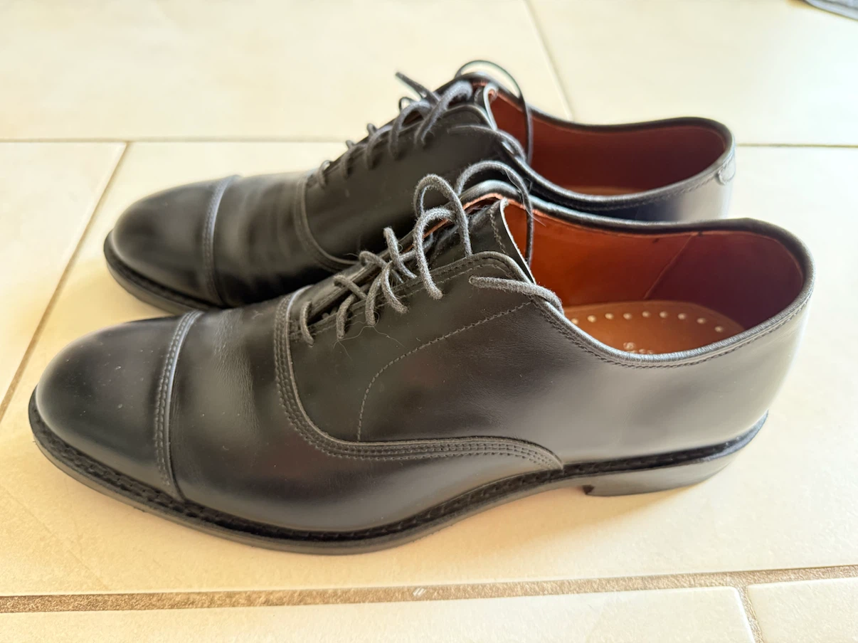 Allen Edmonds Park Avenue Black Cap Toe Oxford Dress Shoes - photo 3