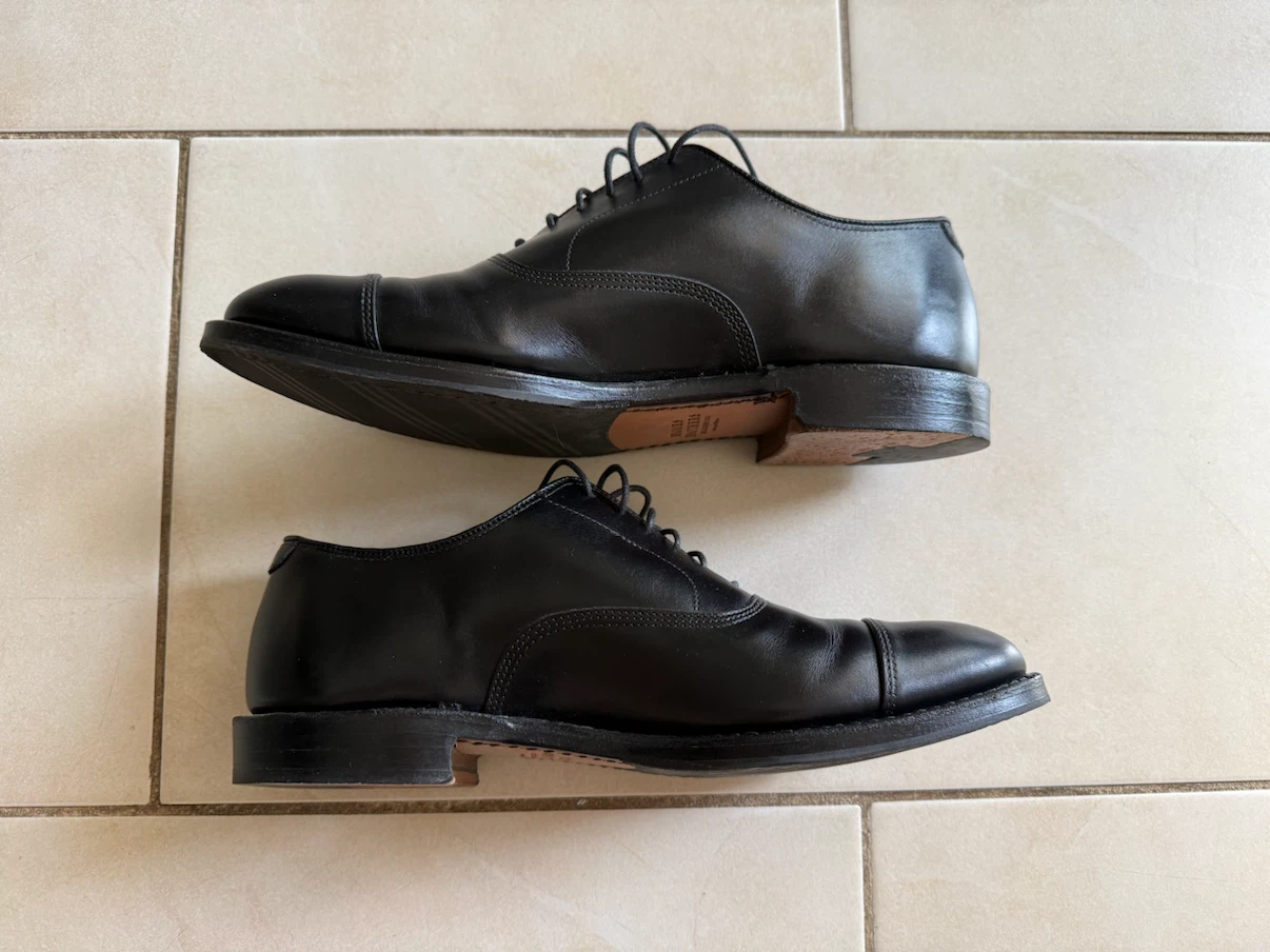 Allen Edmonds Park Avenue Black Cap Toe Oxford Dress Shoes - photo 4