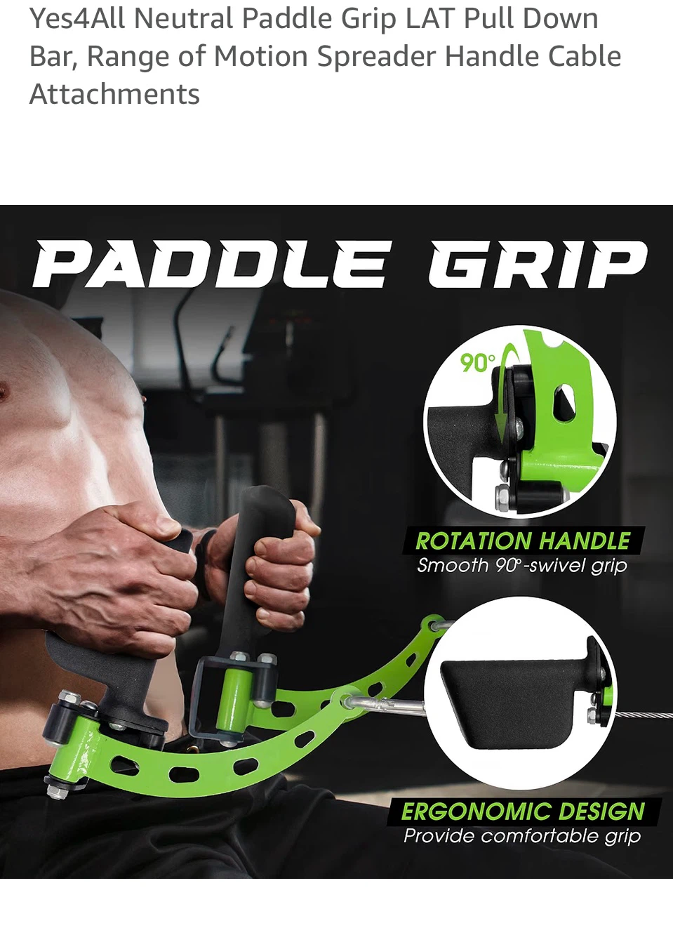 Yes4All LAT Pull Down Bar Attachment Set