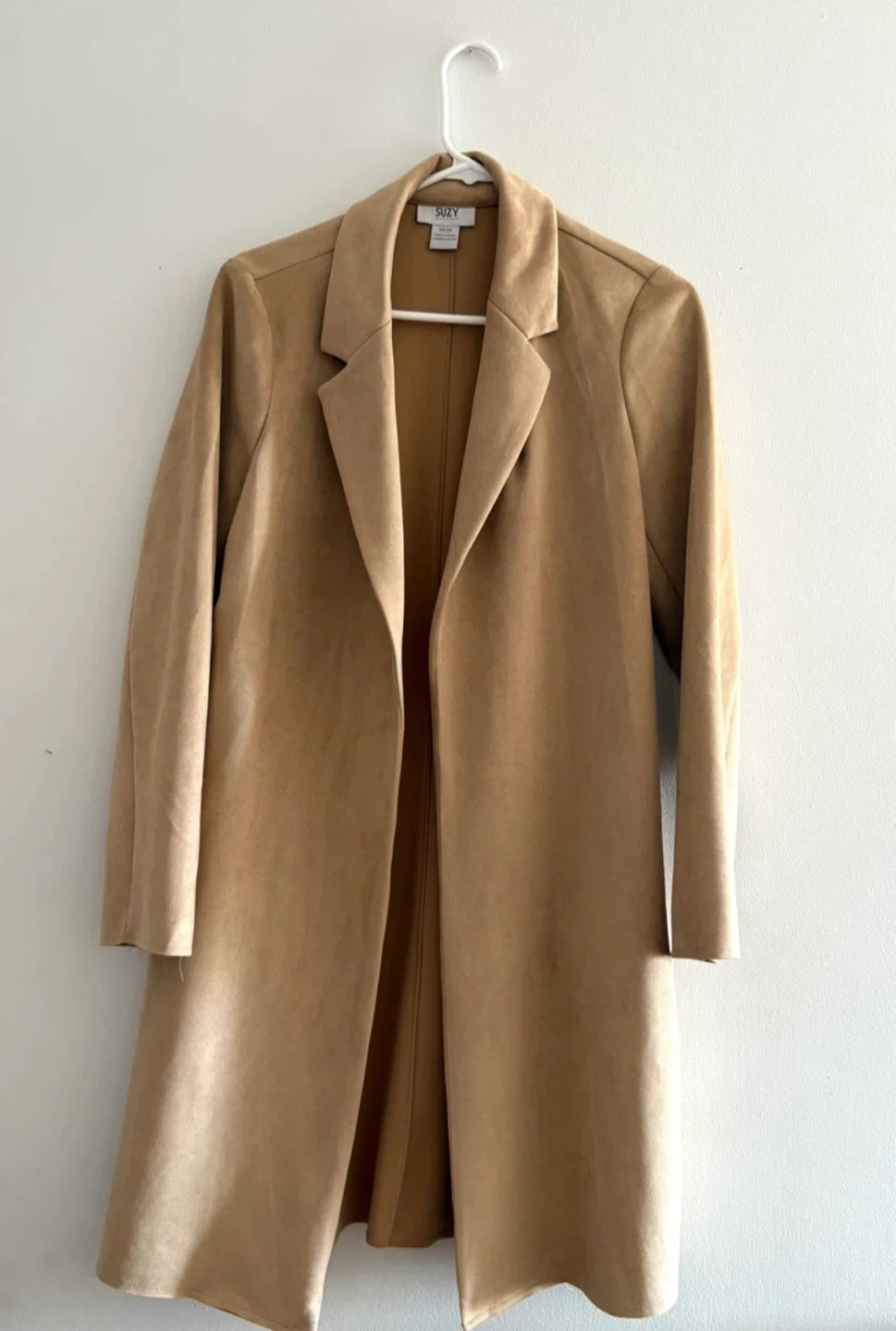 Tan Faux Suede Coat !