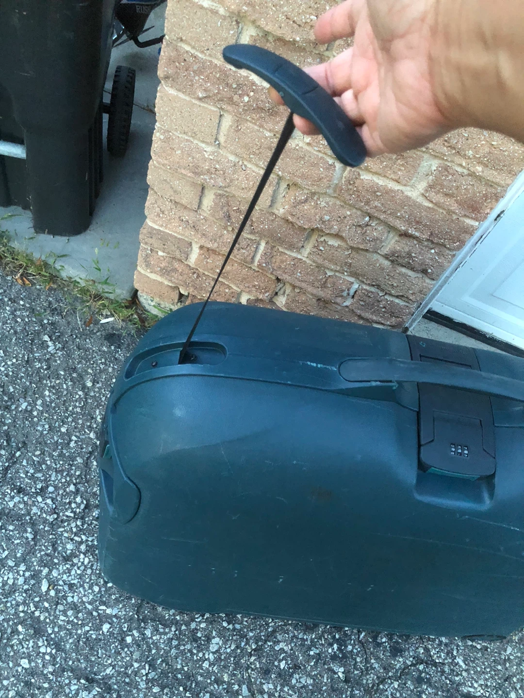 Teal Hard Shell Carry-On Suitcase - photo 3
