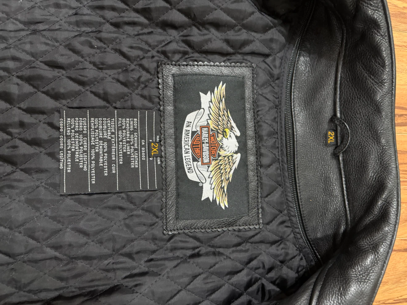 Harley-Davidson Leather Jacket Size 2XL - photo 2