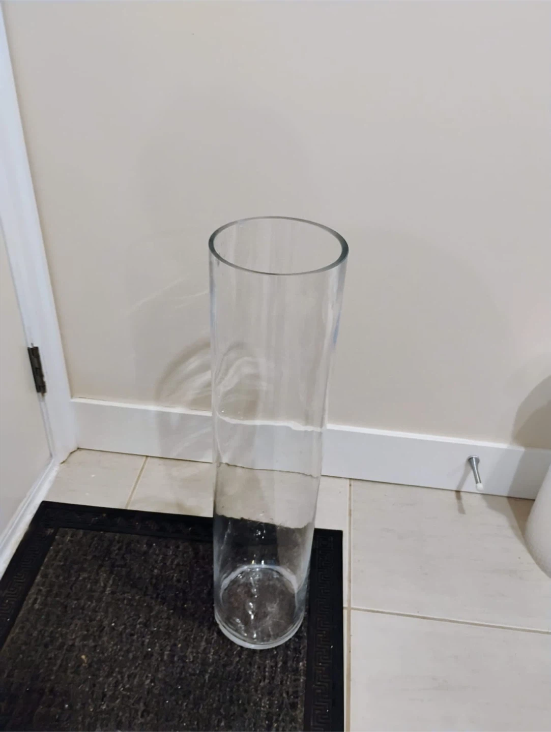 Clear Glass Cylinder Vase