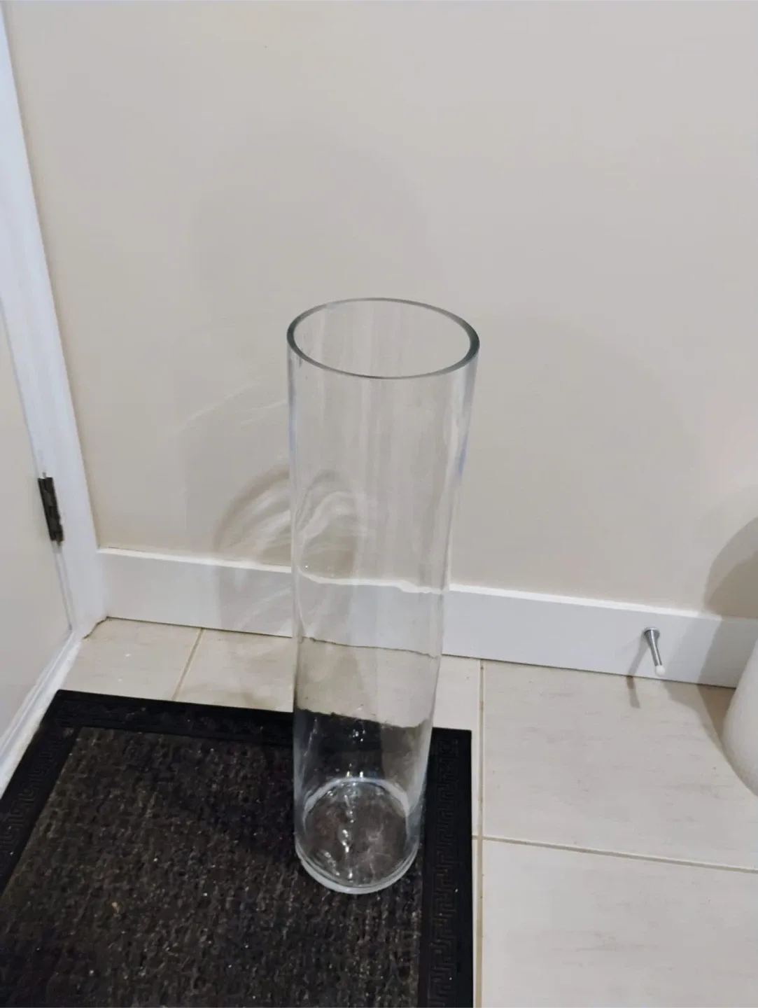 Clear Glass Cylinder Vase