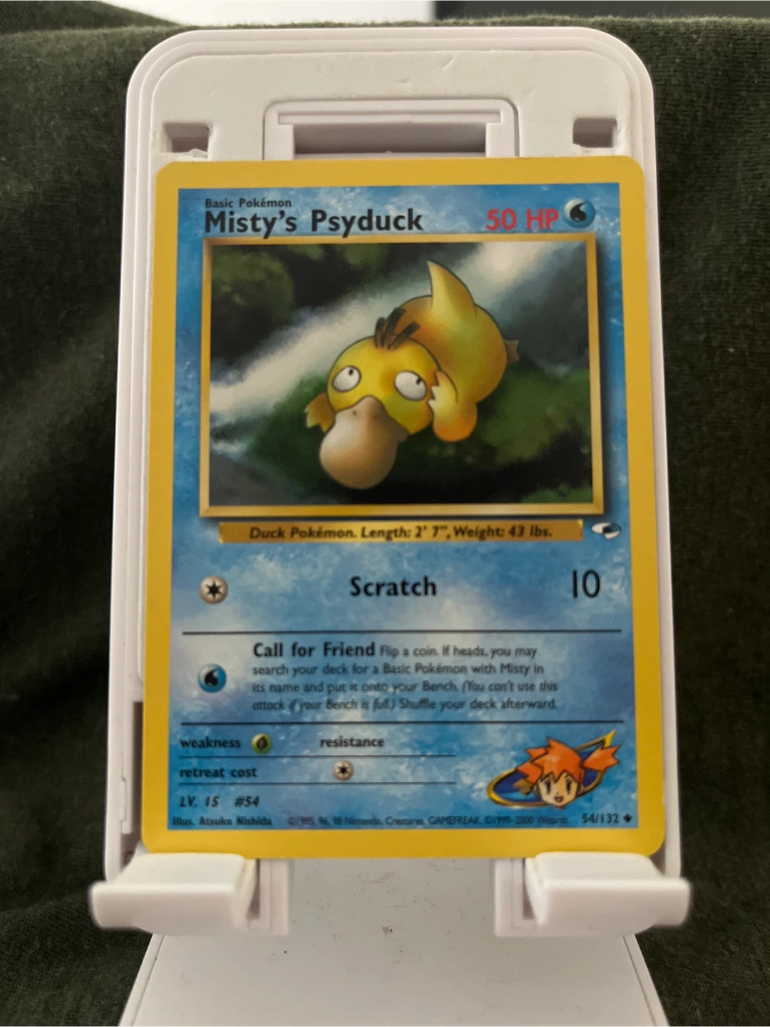 Misty's Psyduck Pokemon Card