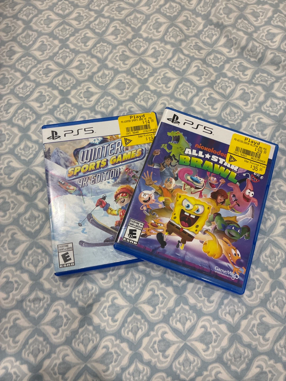 40$ for both PS5 Nickelodeon All-Star & Winter Sports