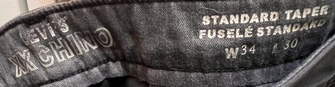 XX Chino Standard Taper Garment Dye Men's Pants - photo 2
