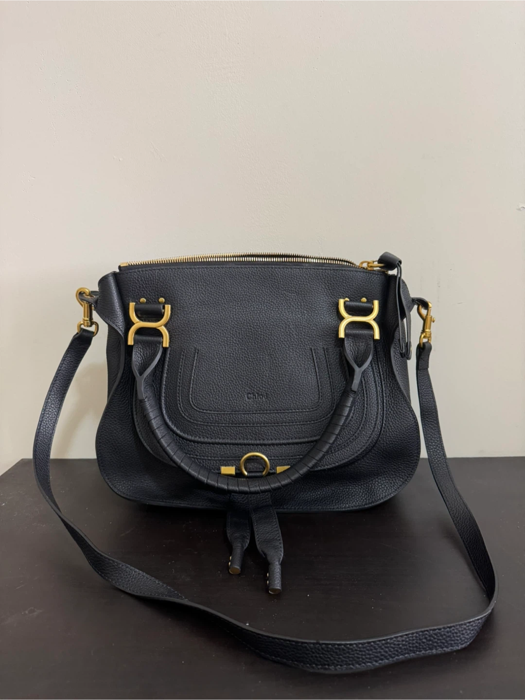 Chloe Marcie Inspired Bag Black Medium - photo 2
