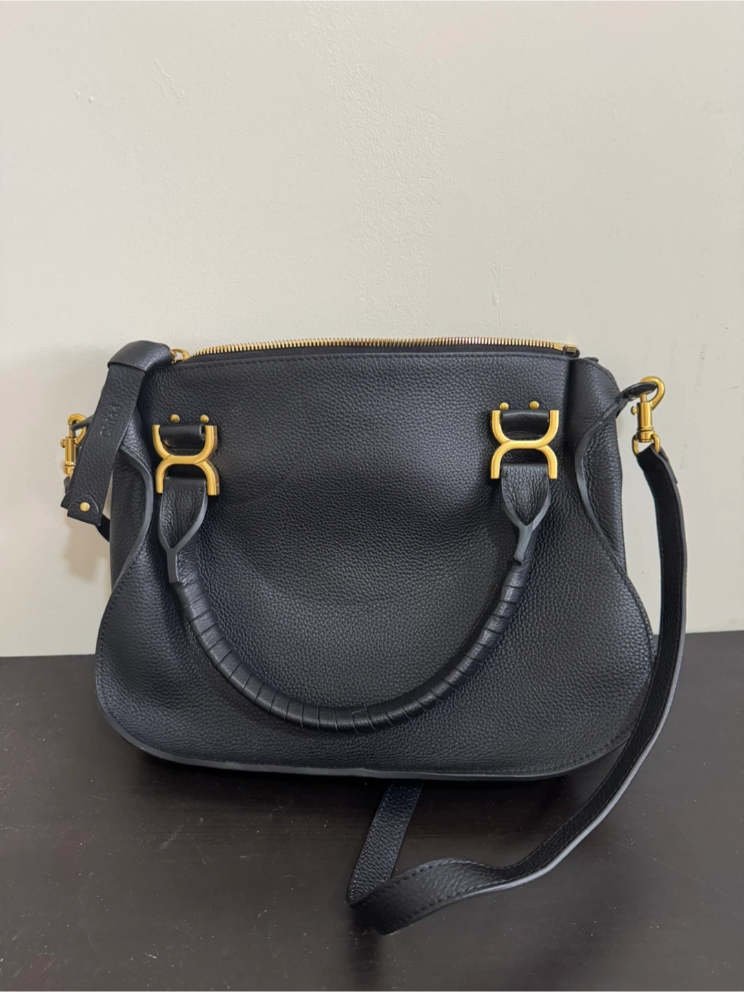 Chloe Marcie Inspired Bag Black Medium - photo 3