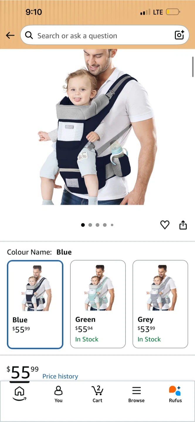 NEW without box- 360 All-Position Baby Carrier - photo 2