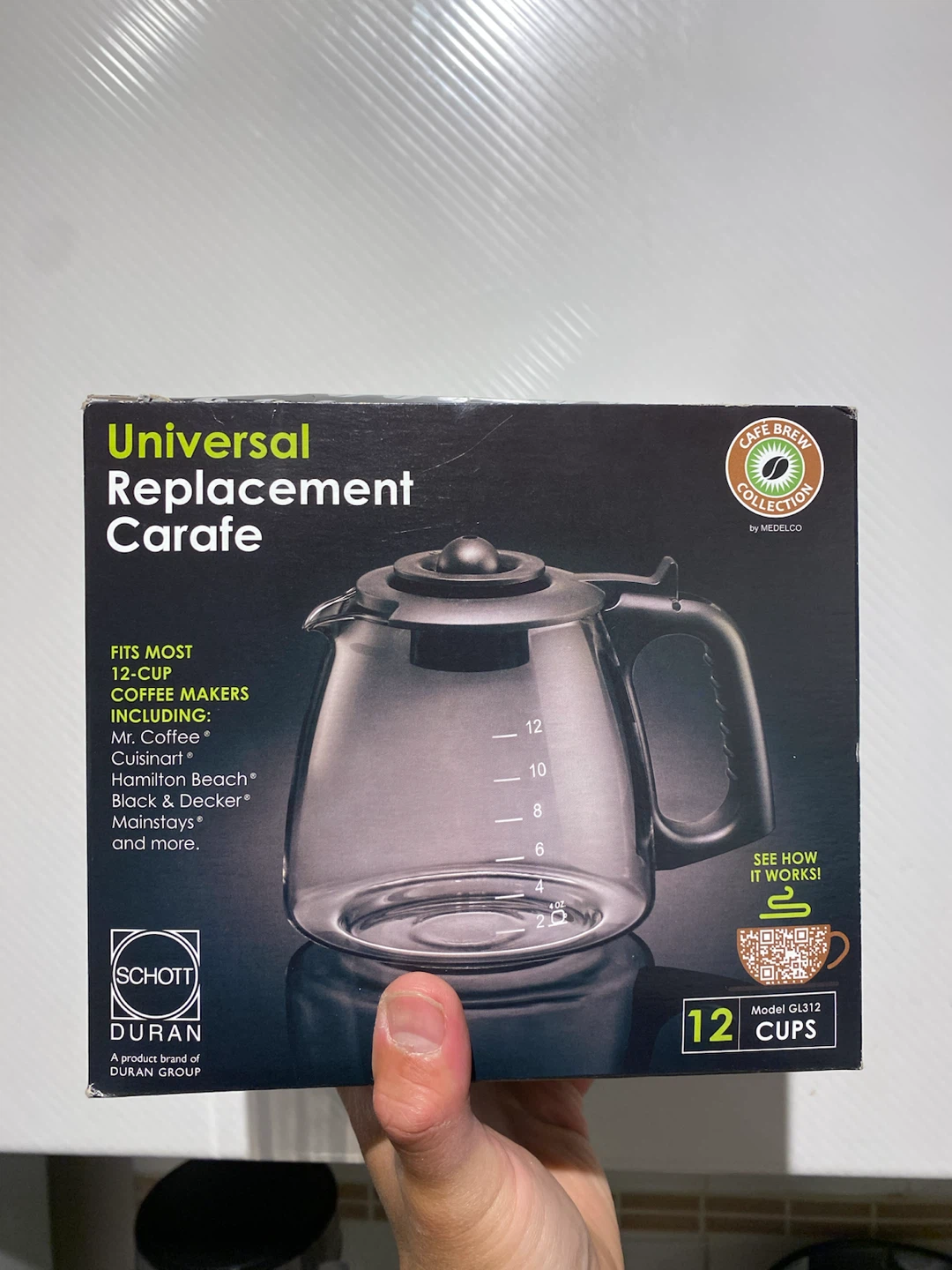 Medelco Universal 12-Cup Replacement Coffee Carafe