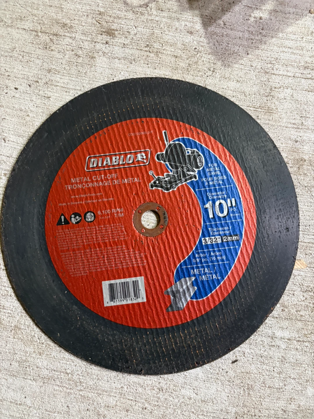 Diablo 10-inch Metal Cut-off Wheel