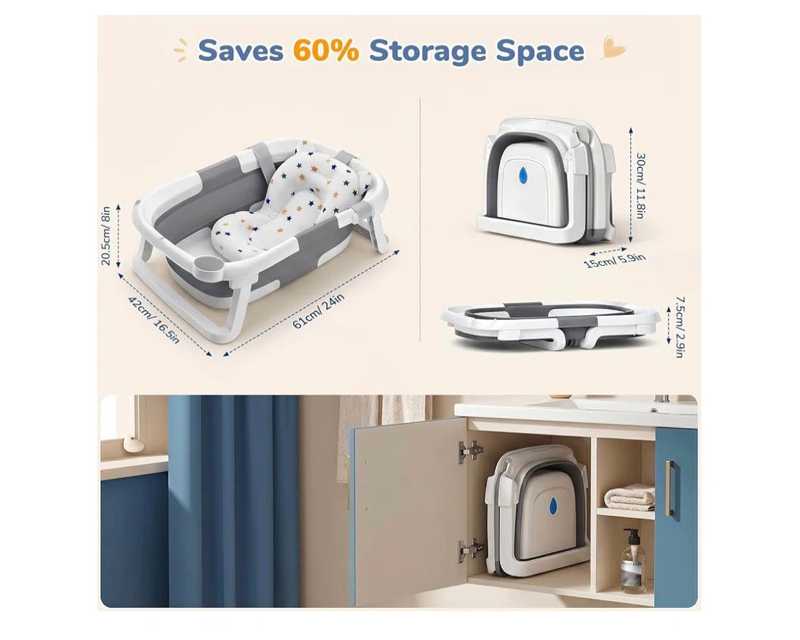 Collapsible Baby Bathtub with Cushion - photo 2