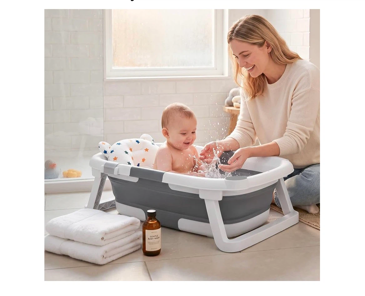 Collapsible Baby Bathtub with Cushion - photo 3