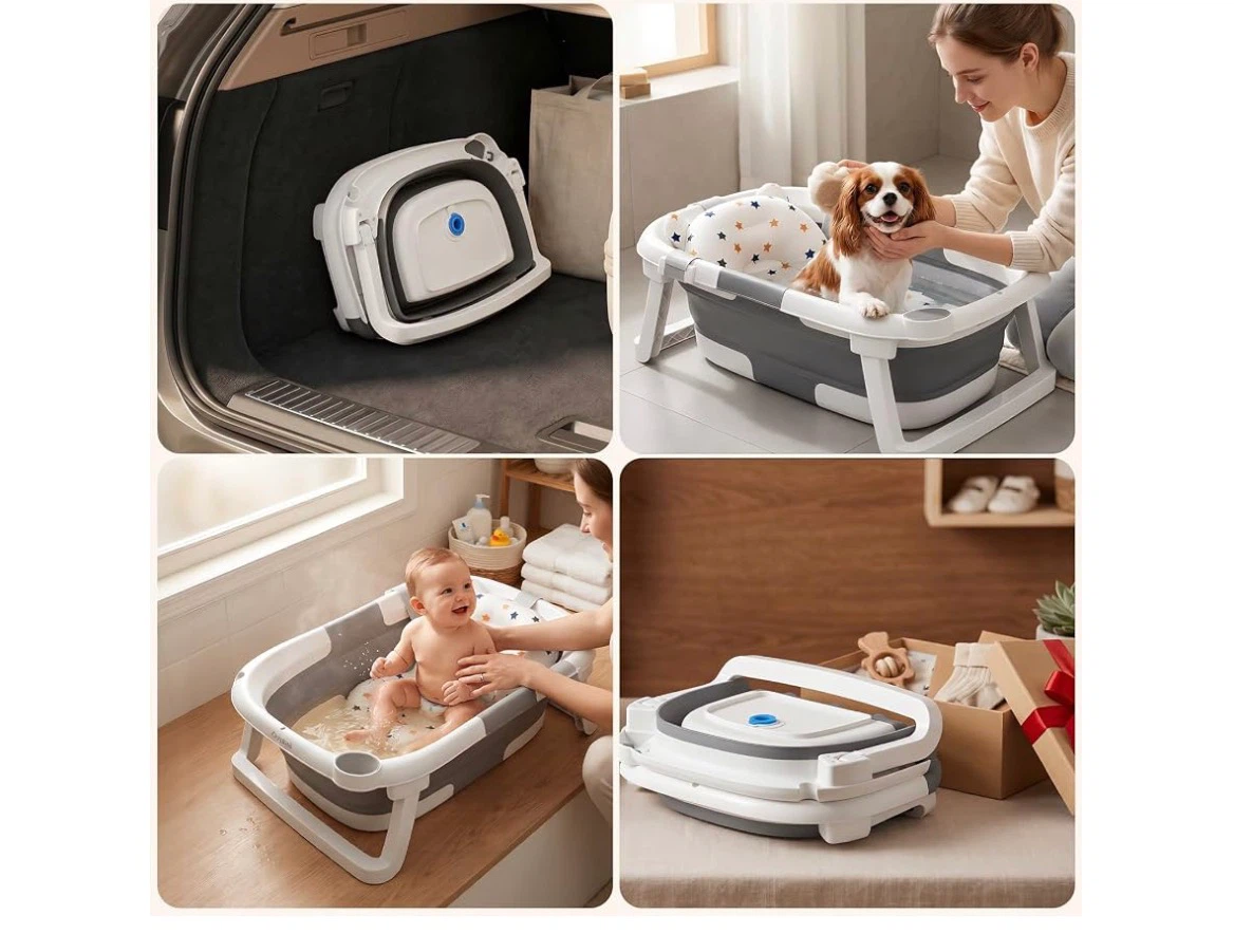 Collapsible Baby Bathtub with Cushion - photo 4