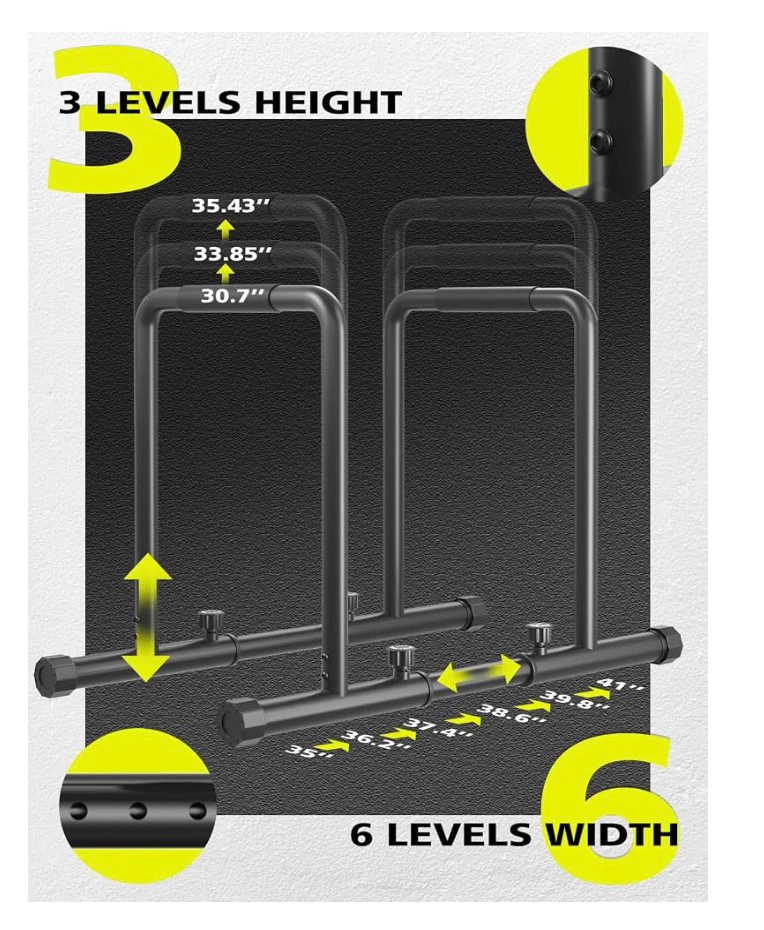 Adjustable Dip Station for Workouts - photo 3