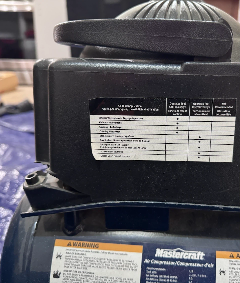 Mastercraft Air Compressor - photo 3