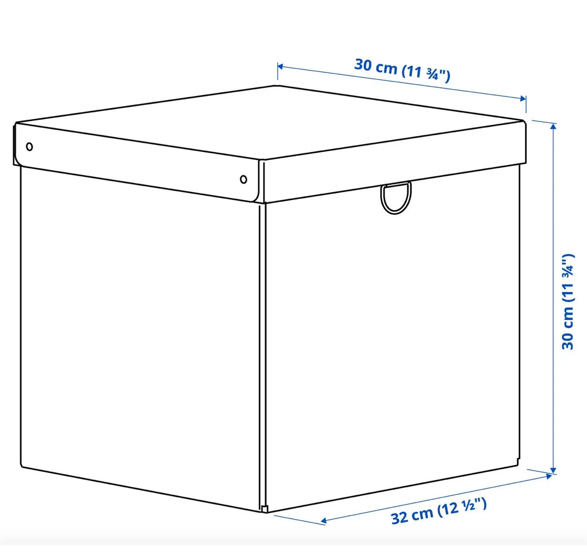 IKEA NIMM Storage Box 30cm