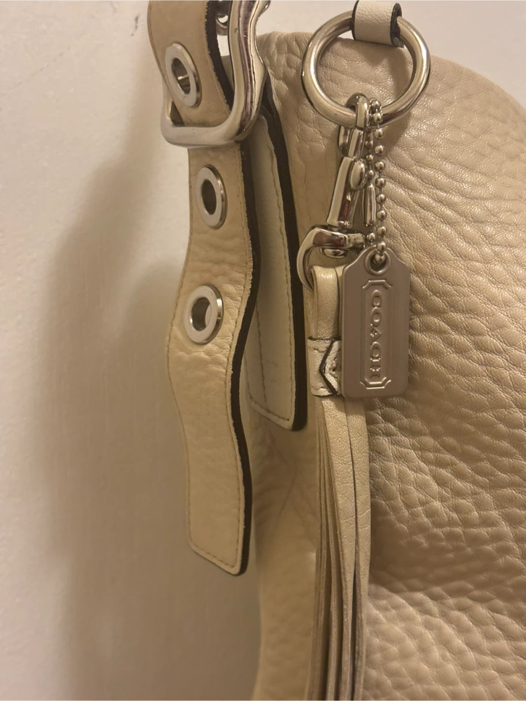 COACH Legacy Shoulder Bag 1427 Leather Ivory