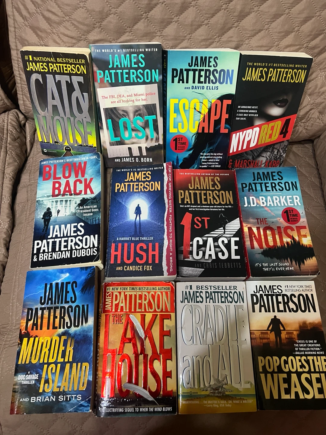 James Patterson Book Lot (12 Books)