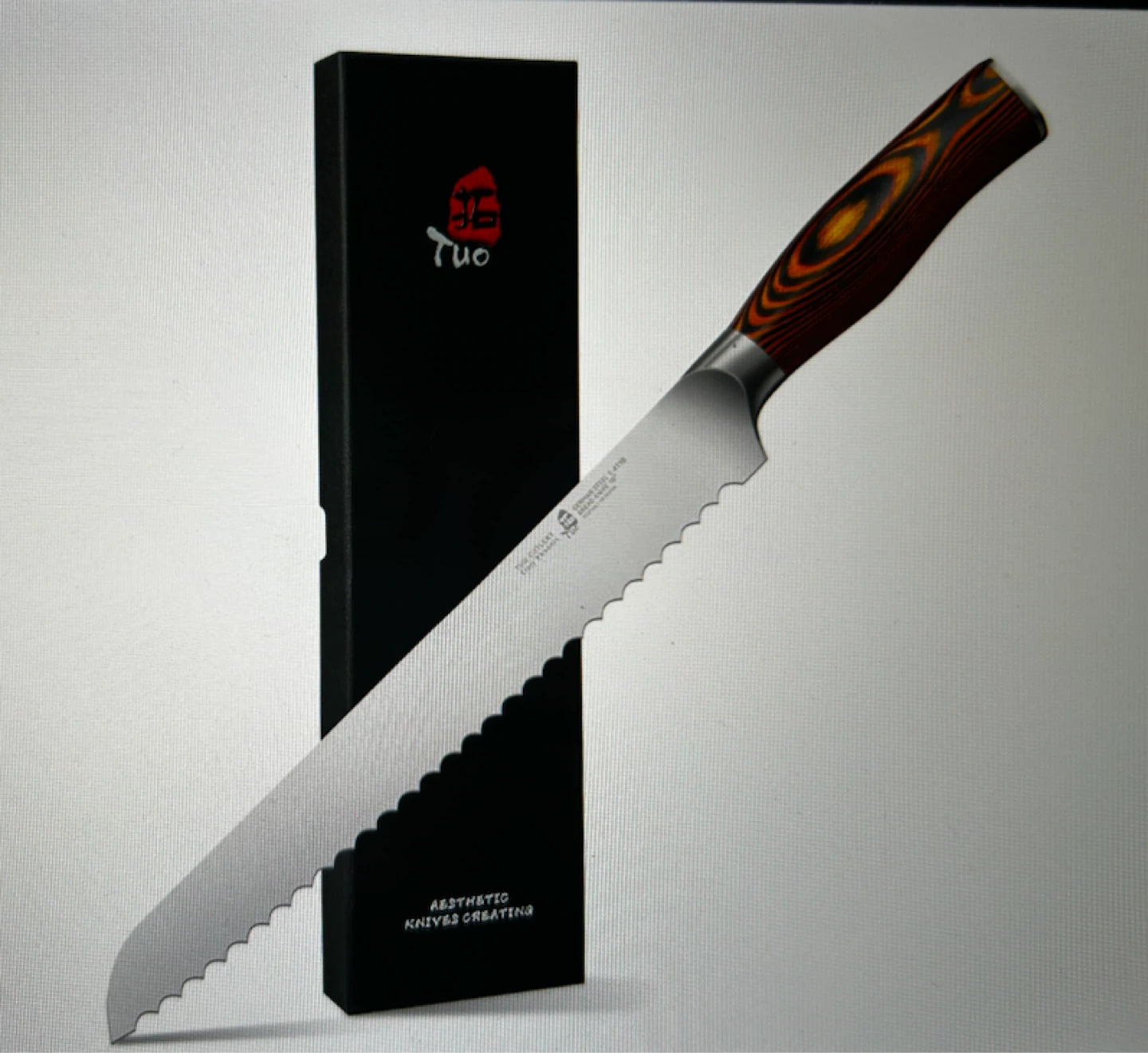 TUO Cutlery Fire Phoenix 10 inch Bread Knife - photo 2