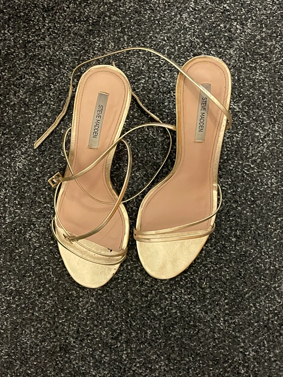 Steve Madden Gold Strappy Heeled Sandals - photo 2