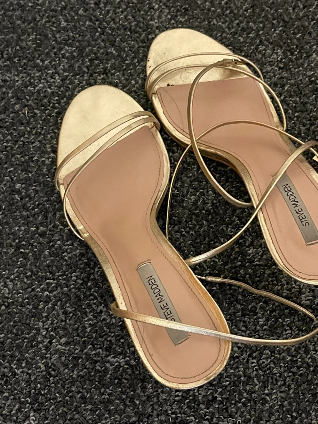 Steve Madden Gold Strappy Heeled Sandals - photo 3