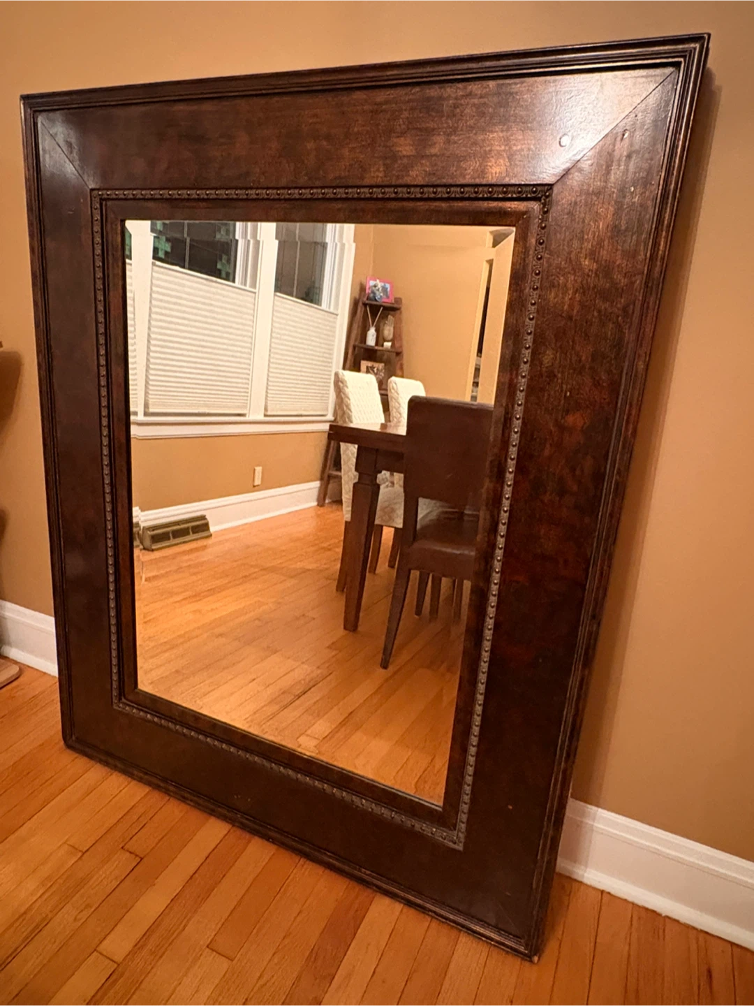 Large Wooden Wall Mirror