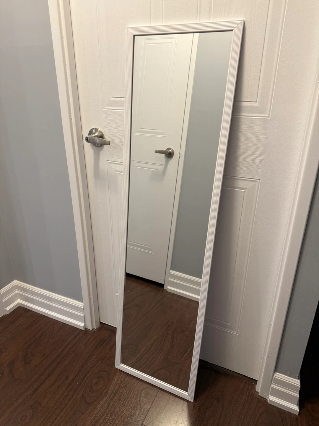 White Full Length Floor Mirror