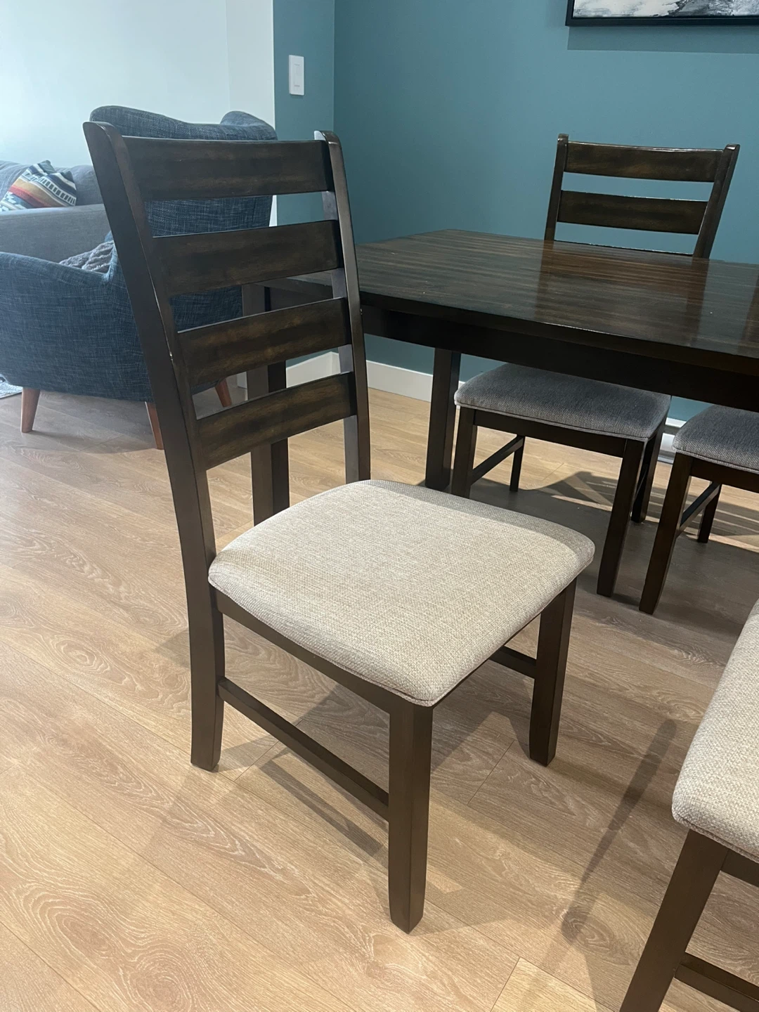 Wooden Dining Table Set with 4 Chairs - photo 4
