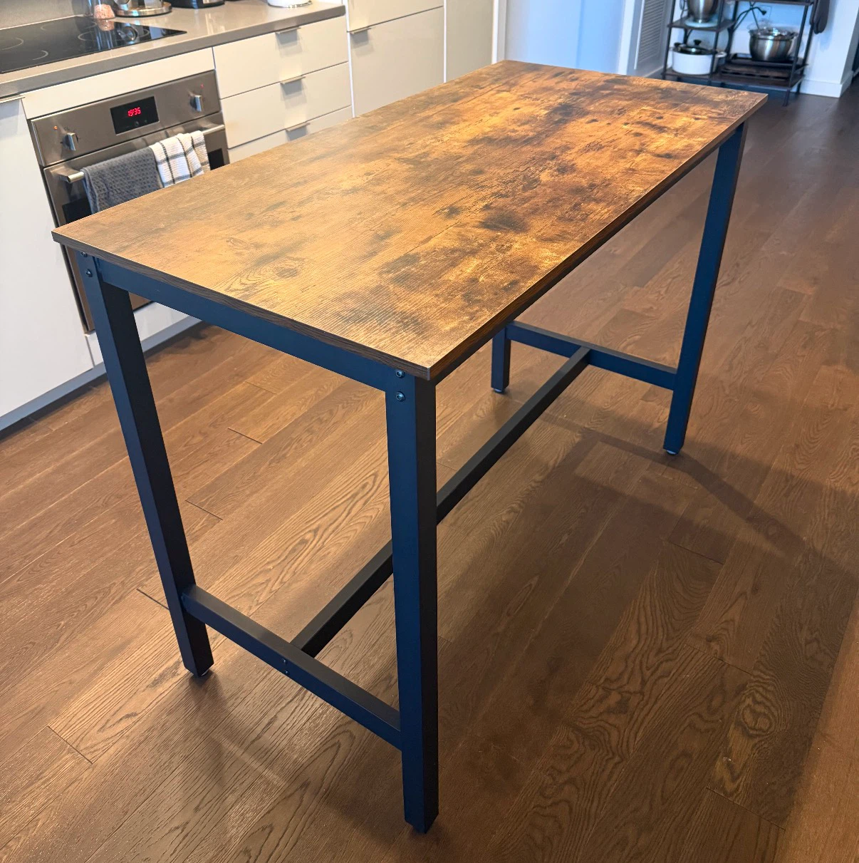 Rustic Wood Top Bar Table