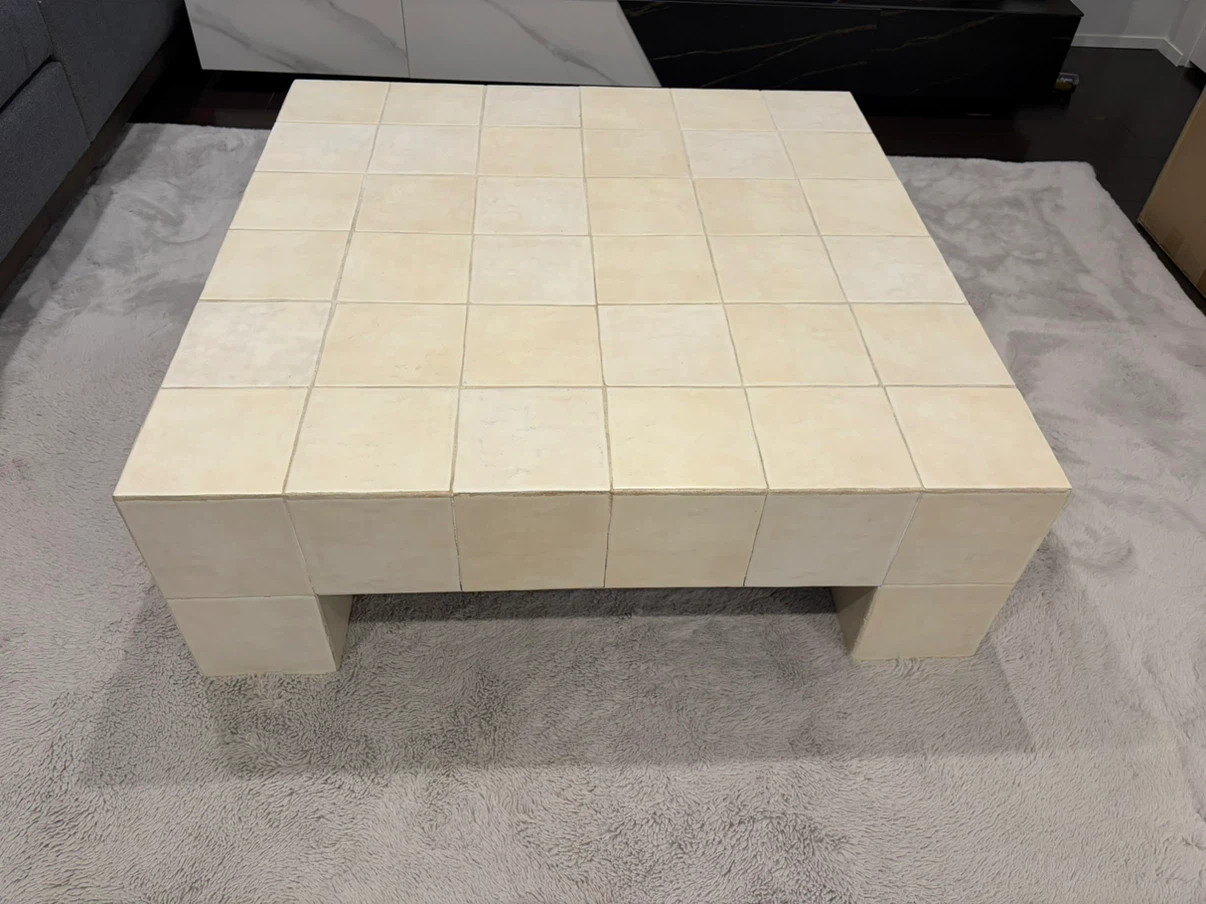 Cream Tiled Coffee Table - photo 3